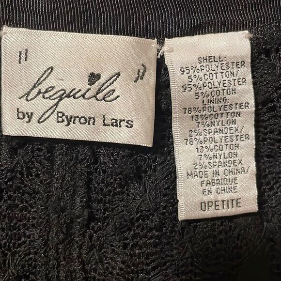 Byron Lars Beguile Mona Lace Sheath Dress Black 0 - Picture 6 of 11